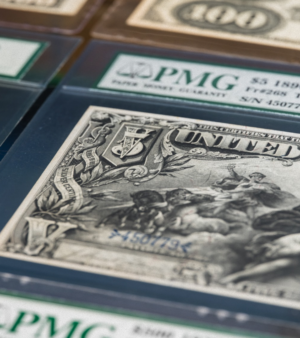 Buying paper money slide image